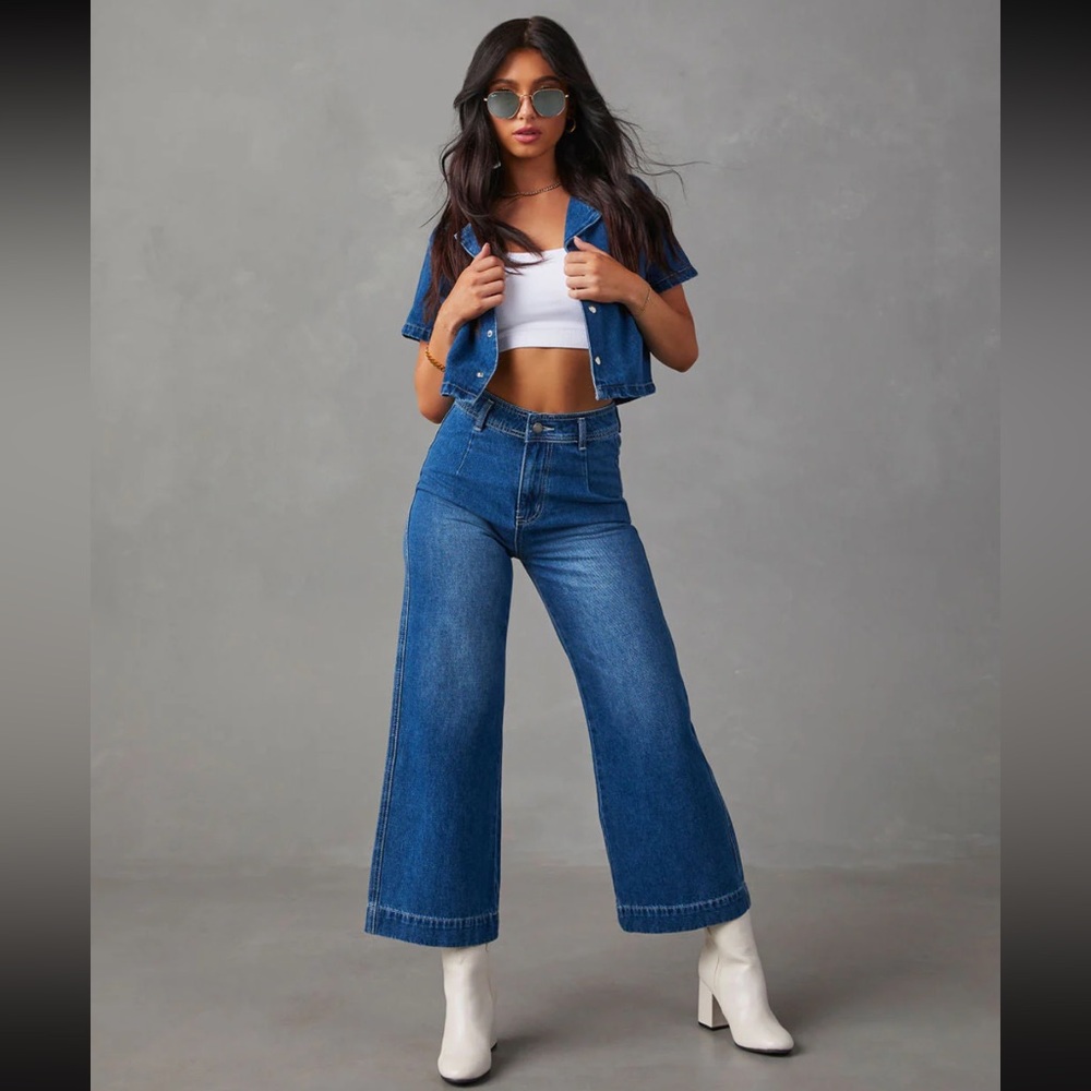 Denim matching set